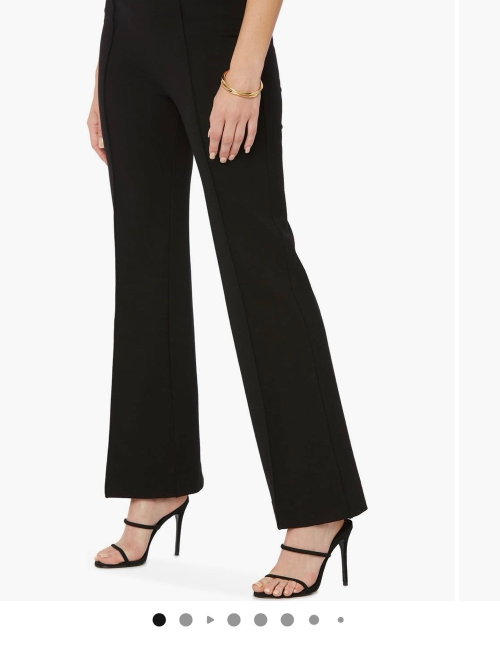 NYDJ Black Boot-Cut Stretch Trousers HEMMED SHORTER